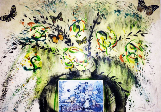 Currier And Ives Suite: Les Fruit Et Fleurs 1964 Limited Edition Print by Salvador Dali Currier And Ives Suite: Les Fruit Et Fleurs 1964 Limited Edition Print by Salvador Dali