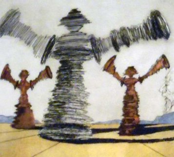 Historia De Don Quichotte De La Mancha - The Spinning Man 1980 Limited Edition Print - Salvador Dali Historia De Don Quichotte De La Mancha - The Spinning Man 1980 Limited Edition Print - Salvador Dali