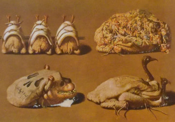 Les Diners De Gala - Les Caprices Pinces Princiers 1977 Limited Edition Print - Salvador Dali Les Diners De Gala - Les Caprices Pinces Princiers 1977 Limited Edition Print - Salvador Dali