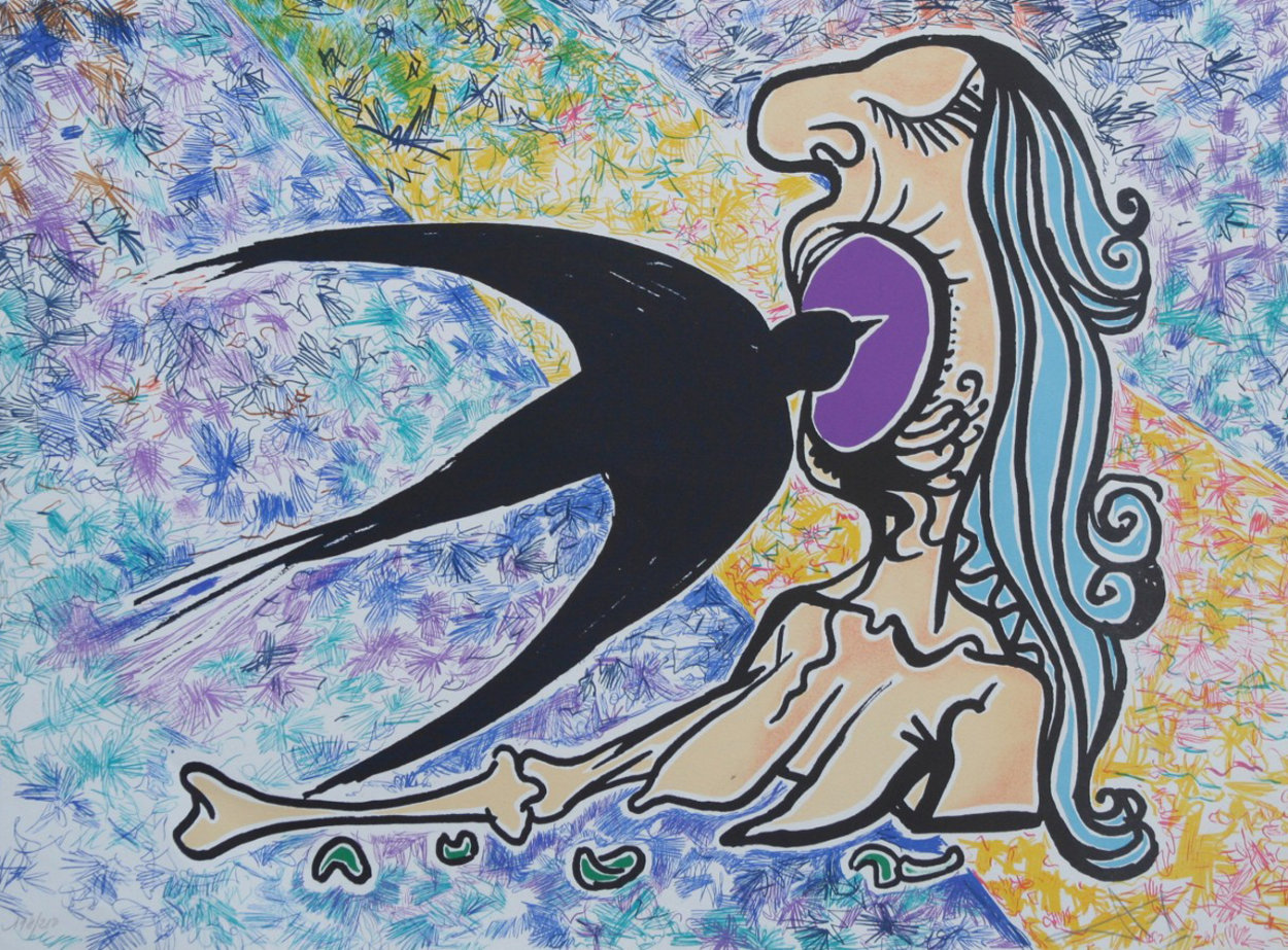 Swallow 1976 Limited Edition Print by Salvador Dali Swallow 1976 Limited Edition Print by Salvador Dali