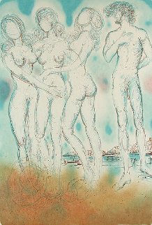 Mythology Suite: Judgment of Paris 1973 Limited Edition Print - Salvador Dali Mythology Suite: Judgment of Paris 1973 Limited Edition Print - Salvador Dali