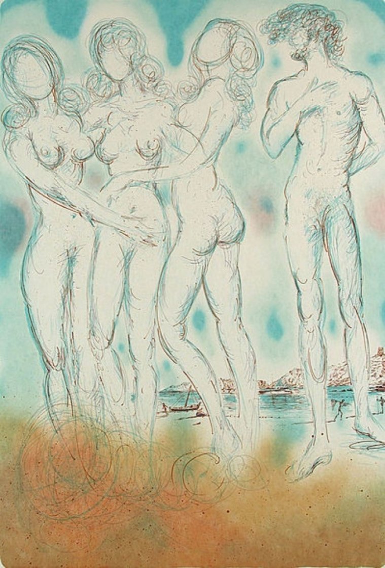 Mythology Suite: Judgment of Paris 1973 Limited Edition Print by Salvador Dali Mythology Suite: Judgment of Paris 1973 Limited Edition Print by Salvador Dali