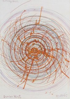 Burning Wheel, From in a Spin 2002 Limited Edition Print - Damien Hirst Burning Wheel, From in a Spin 2002 Limited Edition Print - Damien Hirst