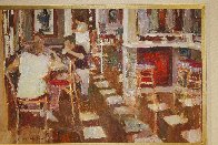 Cafe Paris 1997 26x34 Original Painting by Dan McCaw - 2 Cafe Paris 1997 26x34 Original Painting by Dan McCaw - 2