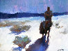 Untitled Moonlight Traveler 1983 20x24 Original Painting by Dan McCaw - 0
