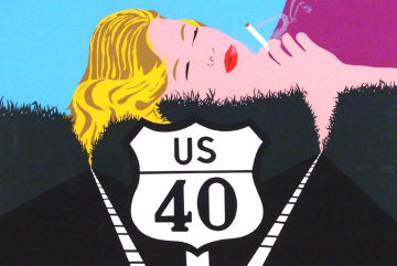 Smoke Dreams 1980 Limited Edition Print - Allan D'Arcangelo Smoke Dreams 1980 Limited Edition Print - Allan D'Arcangelo