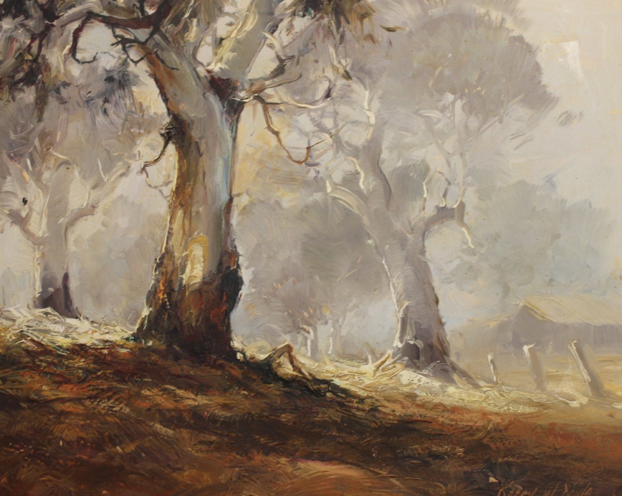 Ghost Gums 1972 15x12 Original Painting by d'Arcy Doyle Ghost Gums 1972 15x12 Original Painting by d'Arcy Doyle