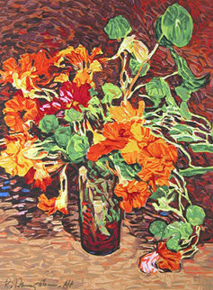 Nasturtiums Limited Edition Print - Robert Daughters Nasturtiums Limited Edition Print - Robert Daughters