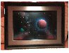 Cloud Moon Study 1990 24x32 - Reverse Glass Original Painting by Dave Archer - 1