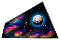 Shaped Spectra Study 1995 14x15 Original Painting by Dave Archer - 0 Shaped Spectra Study 1995 14x15 Original Painting by Dave Archer - 0