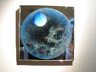 Unicorn Painting on Mirror, 20x20 1979 Original Painting by Dave Archer - 2 Unicorn Painting on Mirror, 20x20 1979 Original Painting by Dave Archer - 2