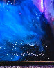 Galactic Fragment Painting -  1984 14x14 Original Painting by Dave Archer - 3