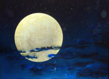 Full Moon 1993 36x48 Huge Original Painting - Dave Archer Full Moon 1993 36x48 Huge Original Painting - Dave Archer