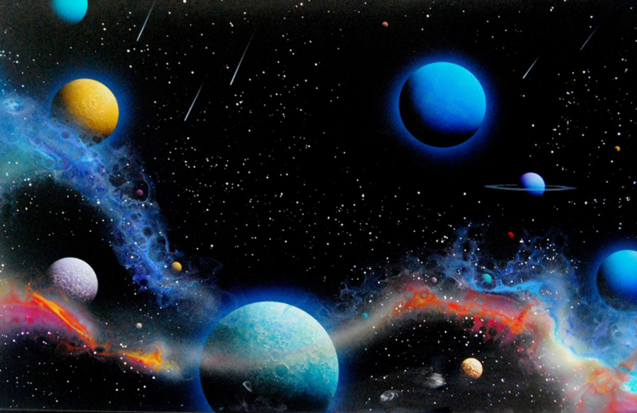 Comet Showers 1989 20x30 Original Painting by Dave Archer Comet Showers 1989 20x30 Original Painting by Dave Archer