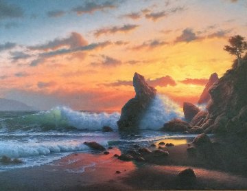 Twilight 1984 31x55 Huge Original Painting - David Dalton Twilight 1984 31x55 Huge Original Painting - David Dalton