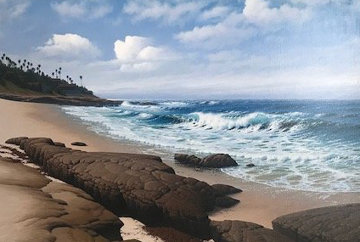 South Wind, La Jolla 33x45 Huge Original Painting - David Dalton