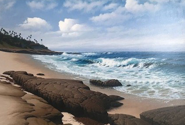 South Wind, La Jolla 33x45 Huge - California Original Painting by David Dalton