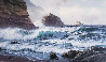 Untitled Seacape 1983 33x57 Original Painting by David Dalton - 0