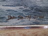 Moonlight and Surf 1980 23x27 Original Painting by David Dalton - 2