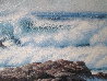 Palos Verdes Coast 1982 40x58 Huge California Original Painting by David Dalton - 2