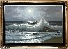 Malibu Moonlight 30x42 - Huge - California<br /> Original Painting by David Dalton - 1