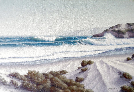 Dunes Near Pescadero 1982 24x36 - California Original Painting - David Dalton