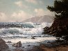 Incoming Tide, Near Monterey, California 1981 31x37 Original Painting by David Dalton - 2