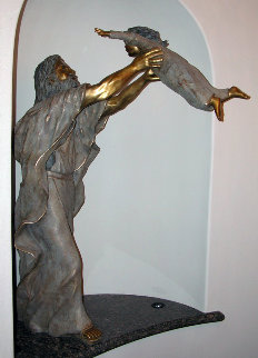 Except Ye Become As - Christ And Child Life Size Bronze Sculpture 2002 77 in Sculpture - David Anderson Except Ye Become As - Christ And Child Life Size Bronze Sculpture 2002 77 in Sculpture - David Anderson