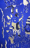 Composition Bleu Argent 2 2019 39x90 Huge Original Painting by David Farsi - 0