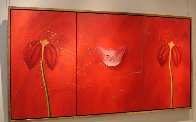 Concerto Pour Un Chat Touge Triptych 2004 63x121 Mural Super Huge Original Painting by David Farsi - 1 Concerto Pour Un Chat Touge Triptych 2004 63x121 Mural Super Huge Original Painting by David Farsi - 1