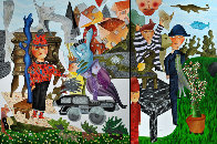 Le Petit Magicien 2012 98x70 Huge Original Painting by David Farsi - 0