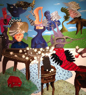 L'Ete 2011 60x55 Huge Original Painting by David Farsi - 0 L'Ete 2011 60x55 Huge Original Painting by David Farsi - 0