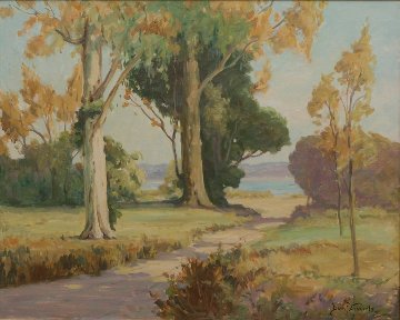 San Rafael 1940 33x39 California Original Painting - Davis Francis Schwartz San Rafael 1940 33x39 California Original Painting - Davis Francis Schwartz