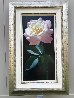 Long Stem Pink and White Rose 1999 40x22 Original Painting by Brian Davis - 1