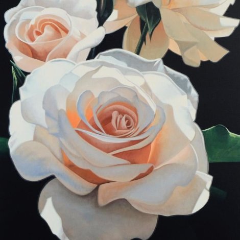 Three Fragrant Delight Roses 1999 Limited Edition Print - Brian Davis