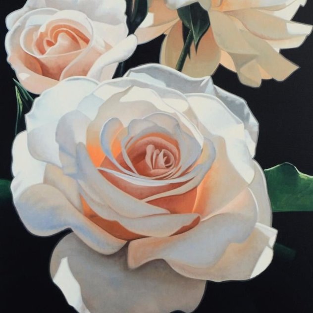 Three Fragrant Delight Roses 1999 Limited Edition Print by Brian Davis