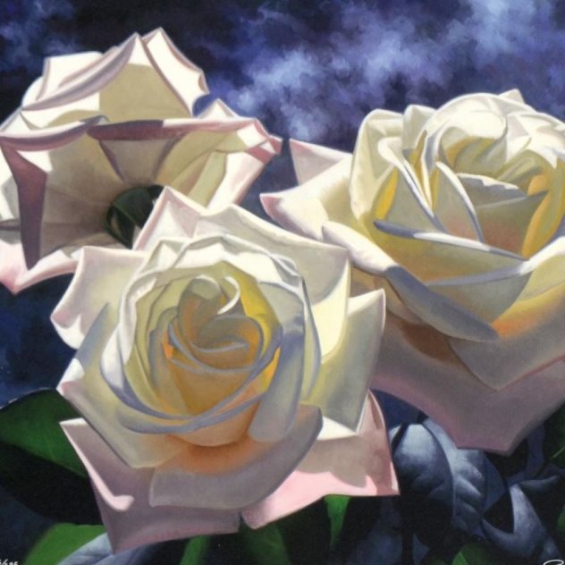 Yellow Roses 1996 Limited Edition Print by Brian Davis