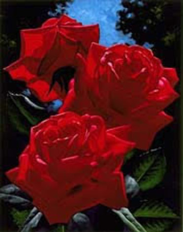 Magenta Roses 1996 Limited Edition Print - Brian Davis