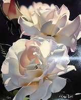 Two White Roses 1996 Limited Edition Print by Brian Davis - 1 Two White Roses 1996 Limited Edition Print by Brian Davis - 1