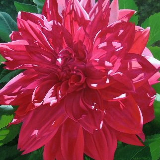 Crimson Glory 32x32 Original Painting - Brian Davis Crimson Glory 32x32 Original Painting - Brian Davis