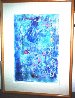 Mirage in Blue Monoprint 50x38 Huge Works on Paper (not prints) by Charles Davison - 1