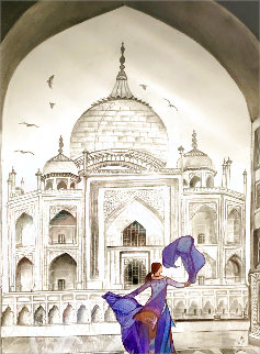 Taj Mahal 2021 24x18 Drawing - Watson Dawson Taj Mahal 2021 24x18 Drawing - Watson Dawson
