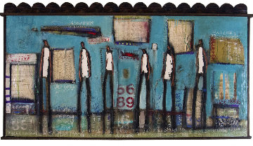 Common Folks 2016 81x44 Super Huge Original Painting - William DeBilzan Common Folks 2016 81x44 Super Huge Original Painting - William DeBilzan