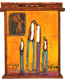 Always Family 2016 28x23 Original Painting - William DeBilzan Always Family 2016 28x23 Original Painting - William DeBilzan
