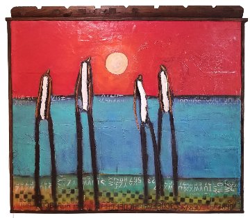 Beach Boys 2017 52x57 Huge Original Painting - William DeBilzan Beach Boys 2017 52x57 Huge Original Painting - William DeBilzan