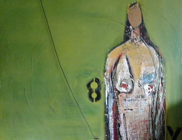 Mona 7 2006 55x52 Super Huge Original Painting - William DeBilzan Mona 7 2006 55x52 Super Huge Original Painting - William DeBilzan