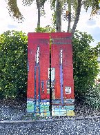 Untitled Painting (Diptych) 90x48 Huge Original Painting by William DeBilzan - 3 Untitled Painting (Diptych) 90x48 Huge Original Painting by William DeBilzan - 3