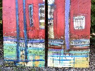 Untitled Painting (Diptych) 90x48 Huge Original Painting by William DeBilzan - 1 Untitled Painting (Diptych) 90x48 Huge Original Painting by William DeBilzan - 1