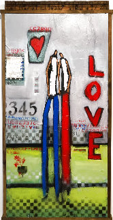 Between Us 2021 52x26 Super Huge Original Painting - William DeBilzan Between Us 2021 52x26 Super Huge Original Painting - William DeBilzan