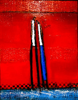 Time Has Come 2006 49x37 Original Painting - William DeBilzan Time Has Come 2006 49x37 Original Painting - William DeBilzan